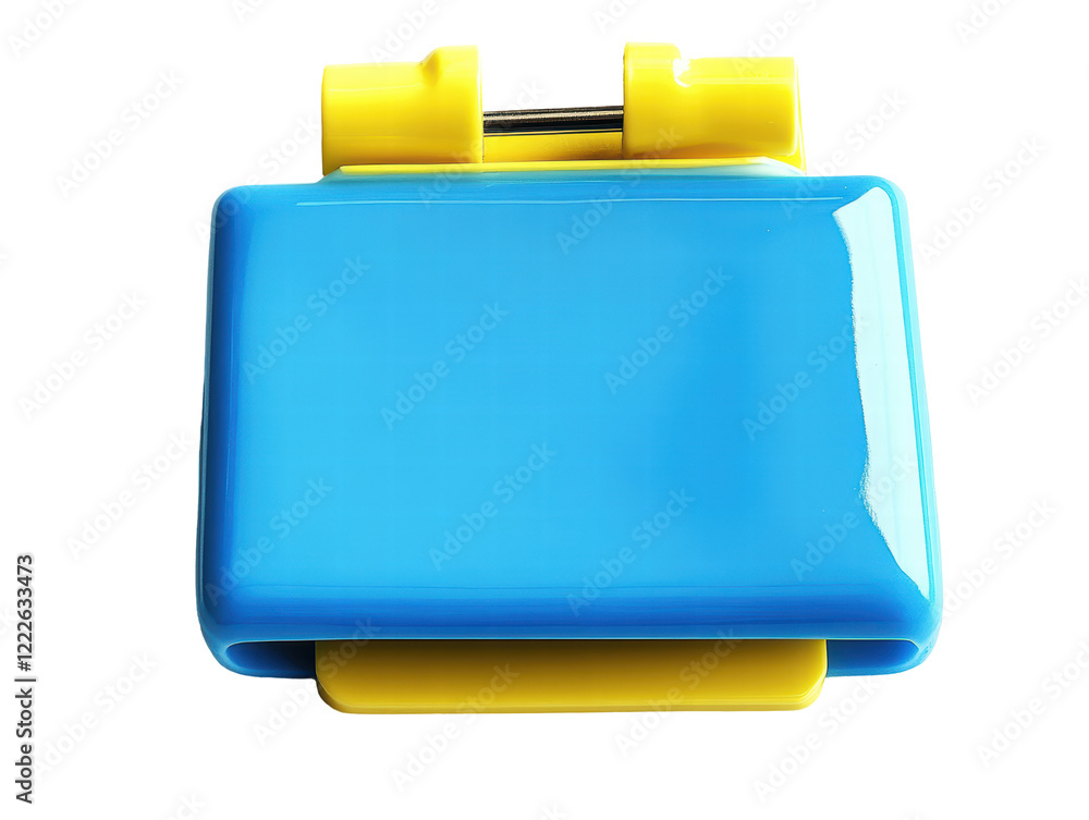 Isolated Blue and Yellow Small Clip Board Isolated Blue and Yellow Small Clip Board