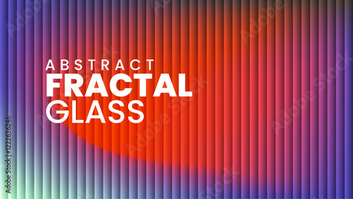 Abstract red purple green fractal glass gradient background for creative social media post, website, business presentation, poster, and advertisement. 