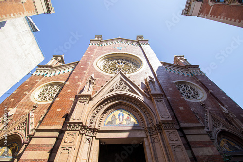 The Saint Antoine Church  building facade in istanbul photo