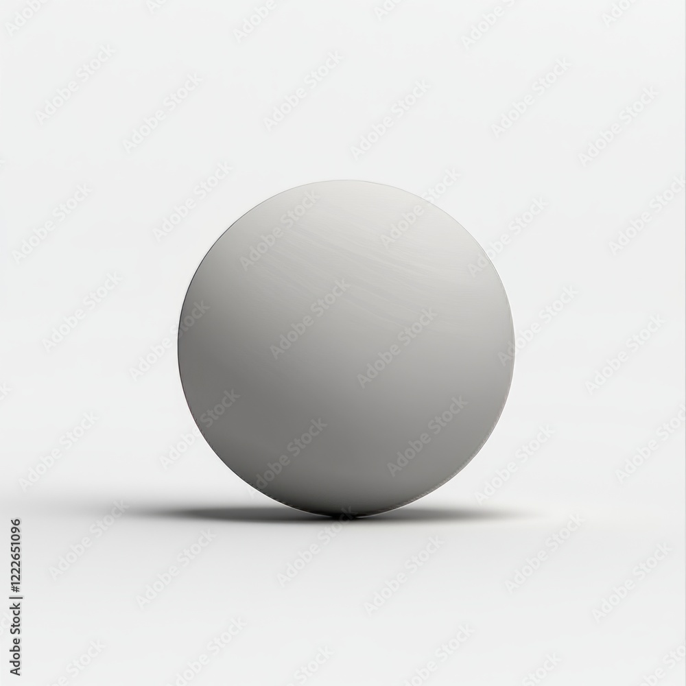 Elegant Grey Sphere: A Minimalist Geometric Design Elegant Grey Sphere: A Minimalist Geometric Design