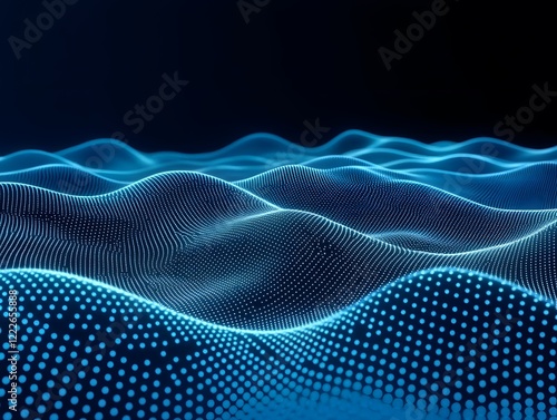 abstract blue wave background