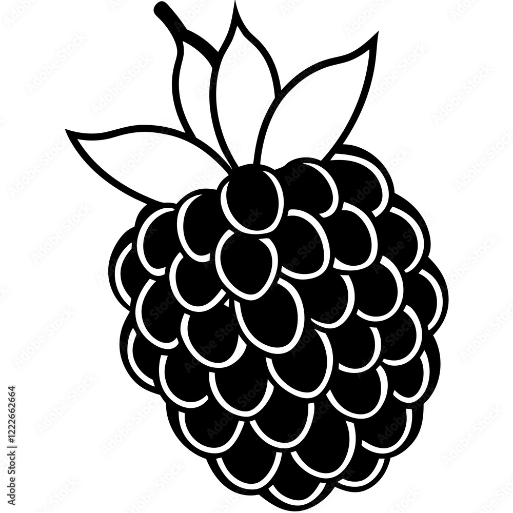 Blackberry Grain Linework Design Blackberry Grain Linework Design