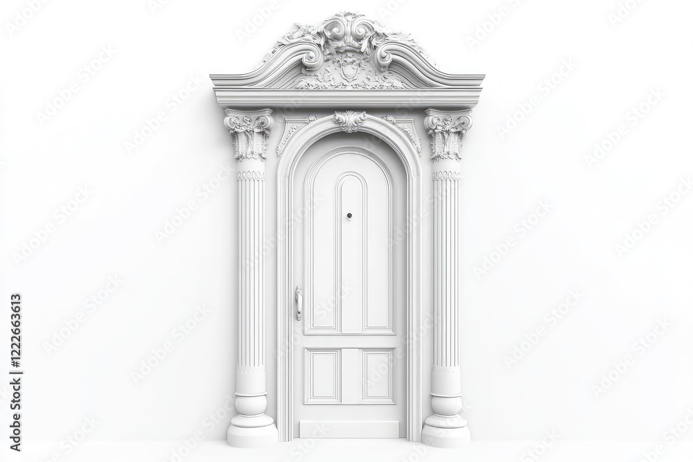 Fototapeta premium Elegant White Door