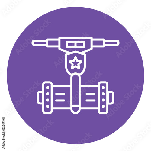 Police Segway Icon