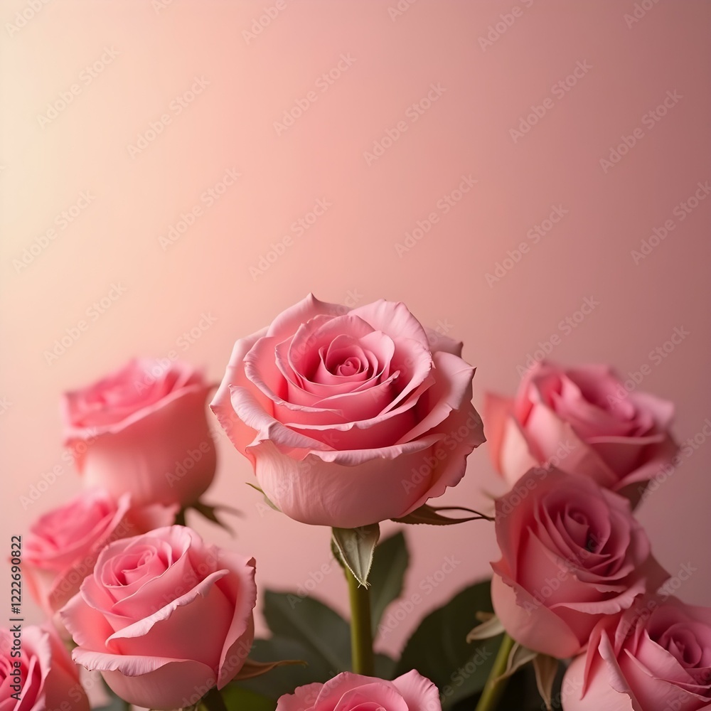 pink roses in a row pink roses in a row