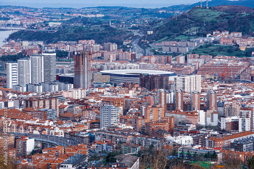 Obraz premium Bilbao city view, Bilbao, spain, travel destinations