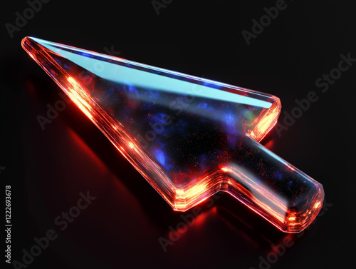 mouse cursor against black background