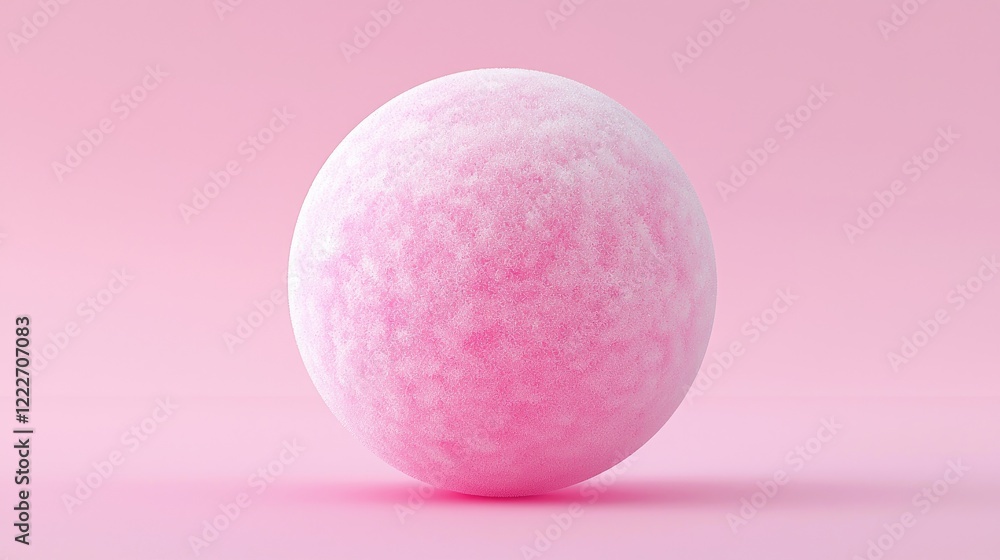 Pink sphere on pink background, minimal design, 3D render, website banner Pink sphere on pink background, minimal design, 3D render, website banner