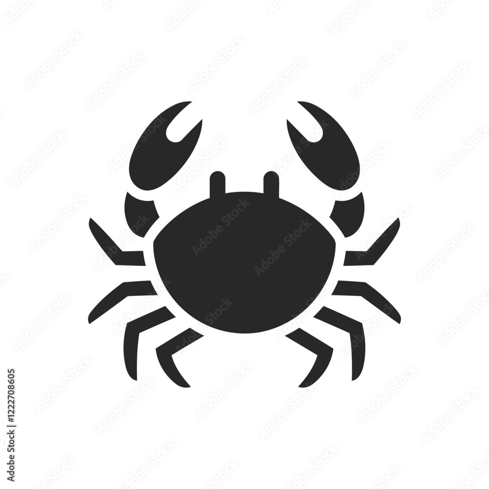 Cute Crab Icon Cute Crab Icon