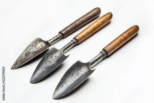 Wallpaper Mural Vintage Gardening Tools - Three antique metal and wooden gardening tools Torontodigital.ca