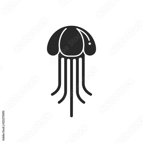 Jellyfish Slim Tentacle Icon