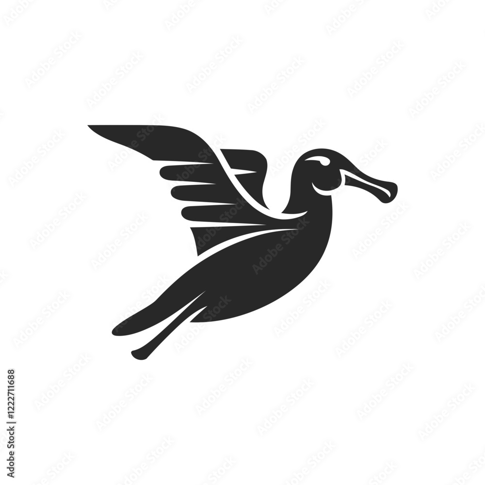 Obraz premium Albatross Flight Design Icon