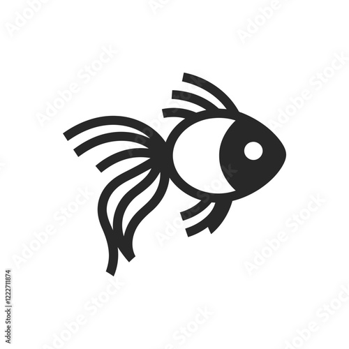 Flowing Fin Goldfish Icon