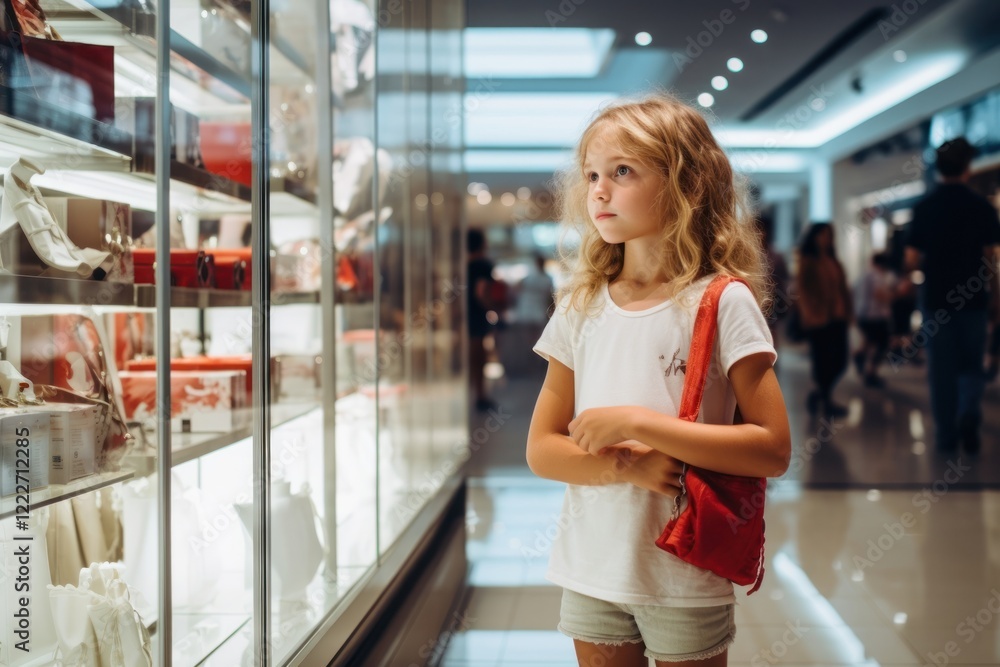 A 8 years old Cuban girl shopping in the department store during discount time architecture supermarket consumerism. A 8 years old Cuban girl shopping in the department store during discount time architecture supermarket consumerism.