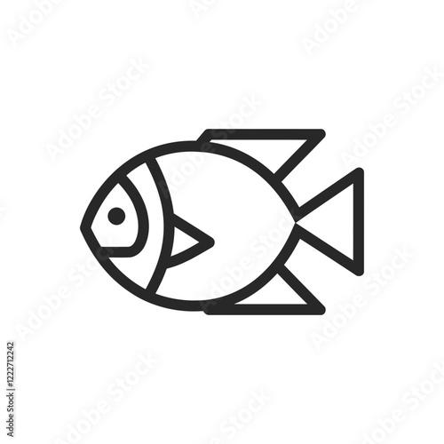 Geometric Fish Icon