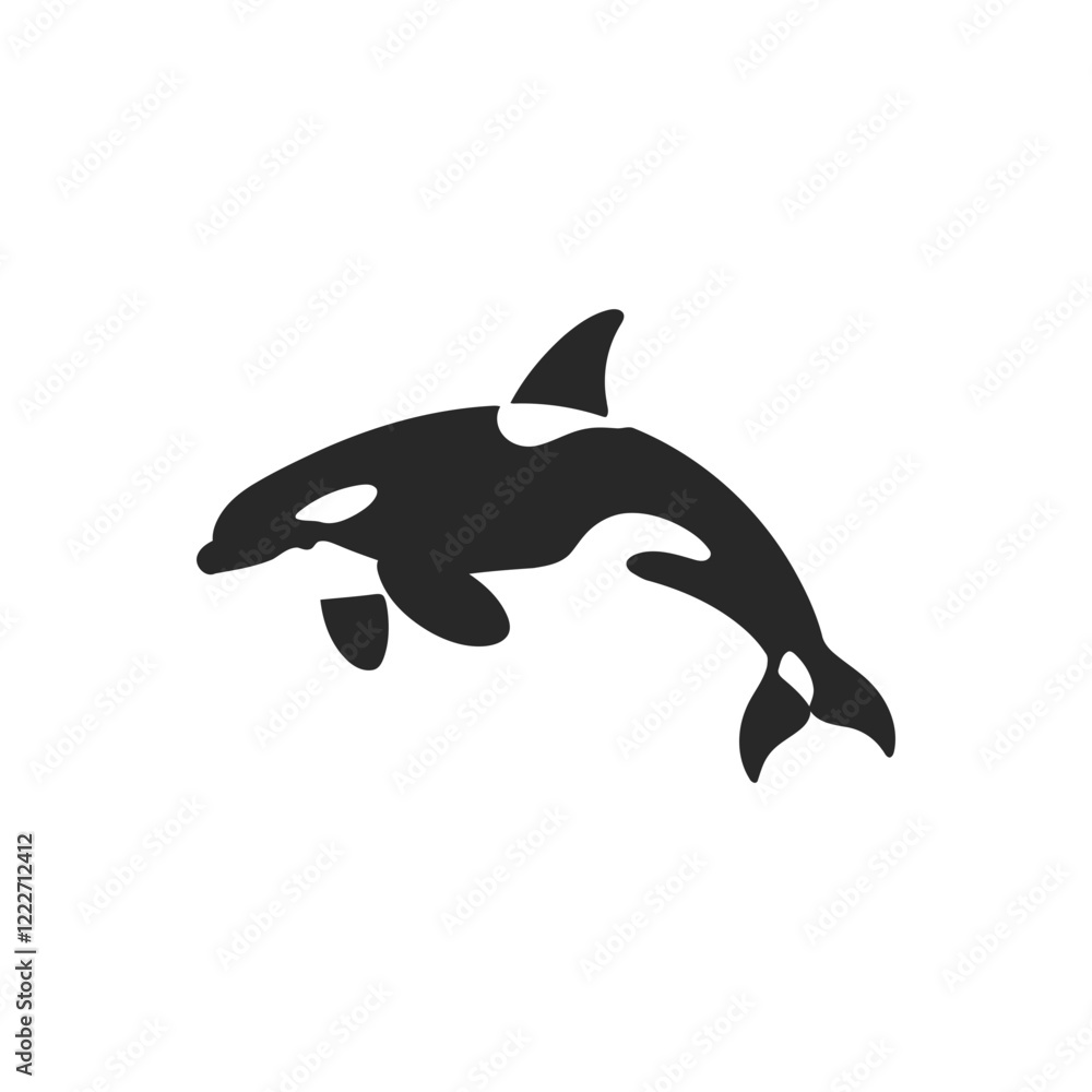 Fototapeta premium Streamlined Orca Icon