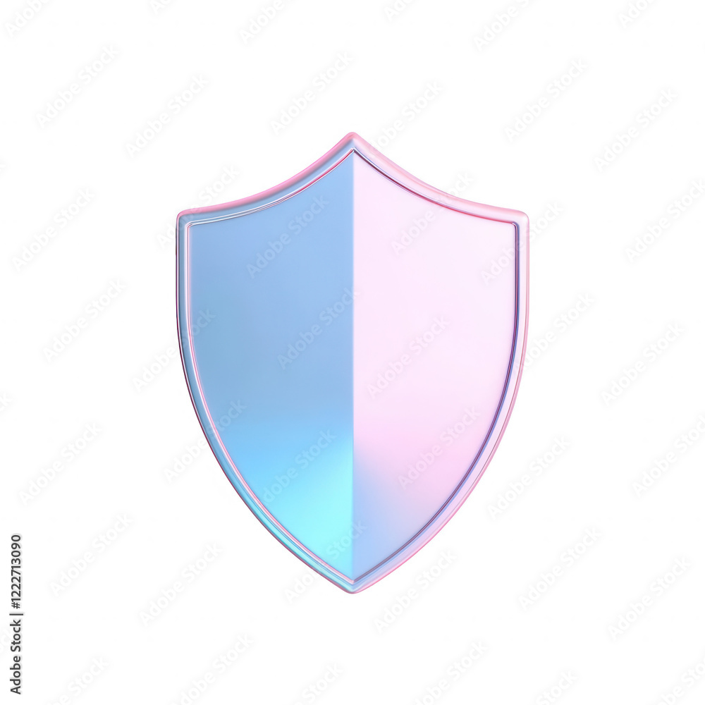 A modern shield symbolizing security, safety, and protection in digital design., isolated on a transparent background. A modern shield symbolizing security, safety, and protection in digital design., isolated on a transparent background.