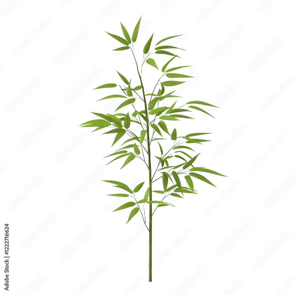 A vibrant bamboo plant highlighting its lush green leaves and elegant structure. A vibrant bamboo plant highlighting its lush green leaves and elegant structure.