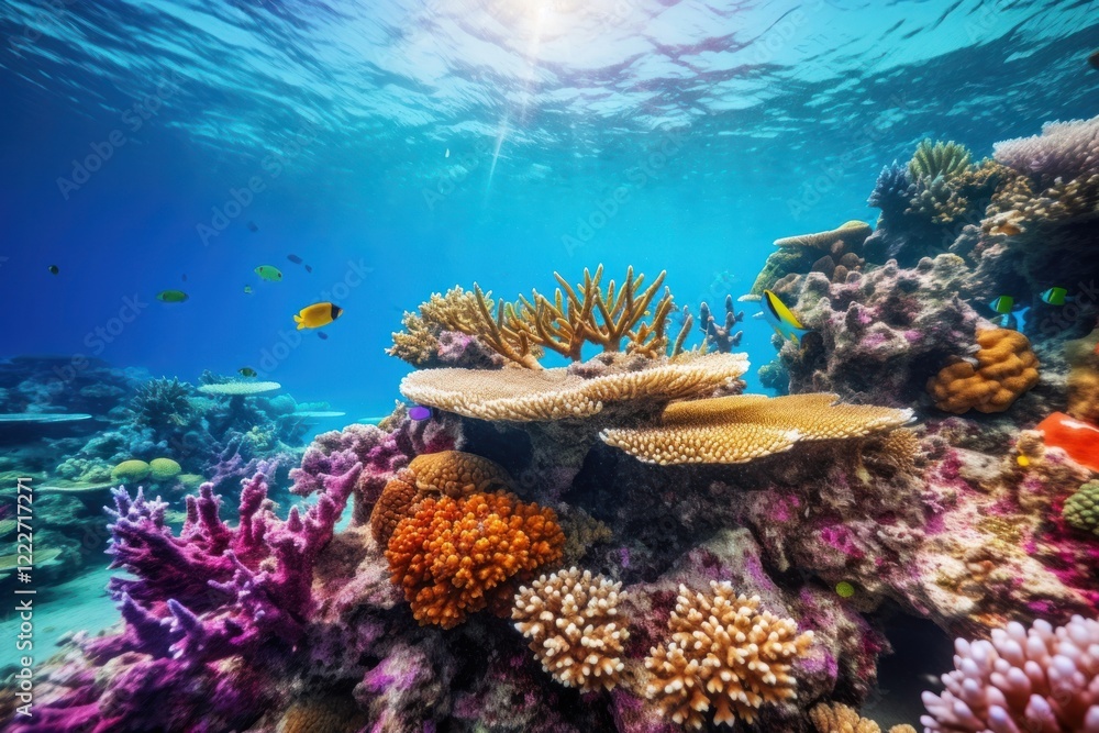 Naklejka premium Underwater outdoors nature ocean.