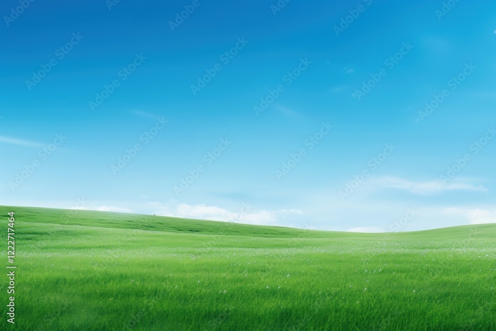 Obraz premium Perfect green meadow landscape outdoors.