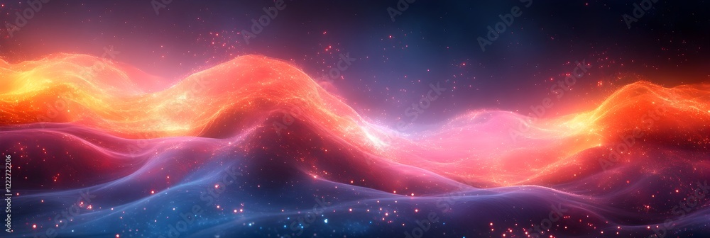 A background of abstract data streams flowing in vibrant colors. A background of abstract data streams flowing in vibrant colors.