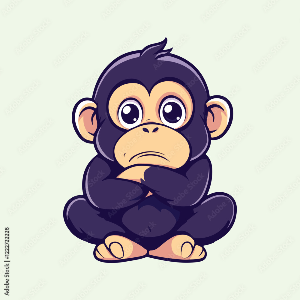 Cartoon Monkey vector illustration Cartoon Monkey vector illustration