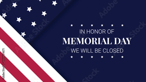 USA Memorial Day We Are Closed