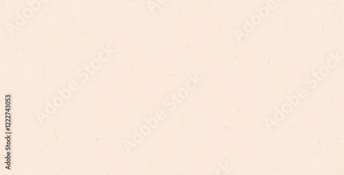 Textured craft paper. Mulberry washi. Natural peach beige fiber background. Recycled rice paper print. Vector nude colors surface. Vintage cream backdrop.