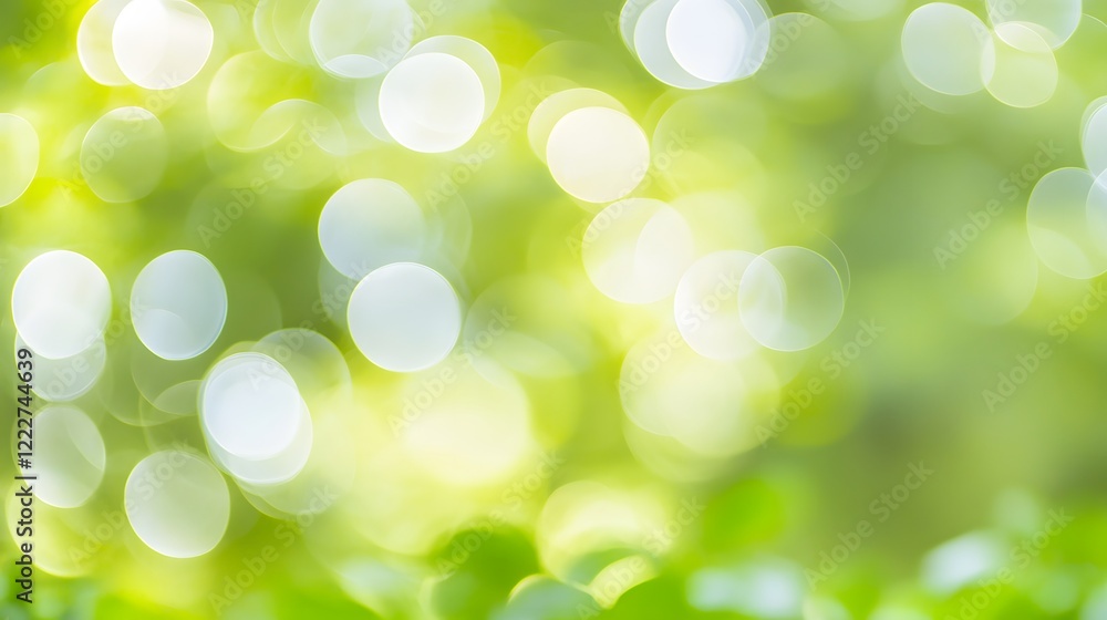 Abstract Green Bokeh Background Light Nature Abstract Green Bokeh Background Light Nature
