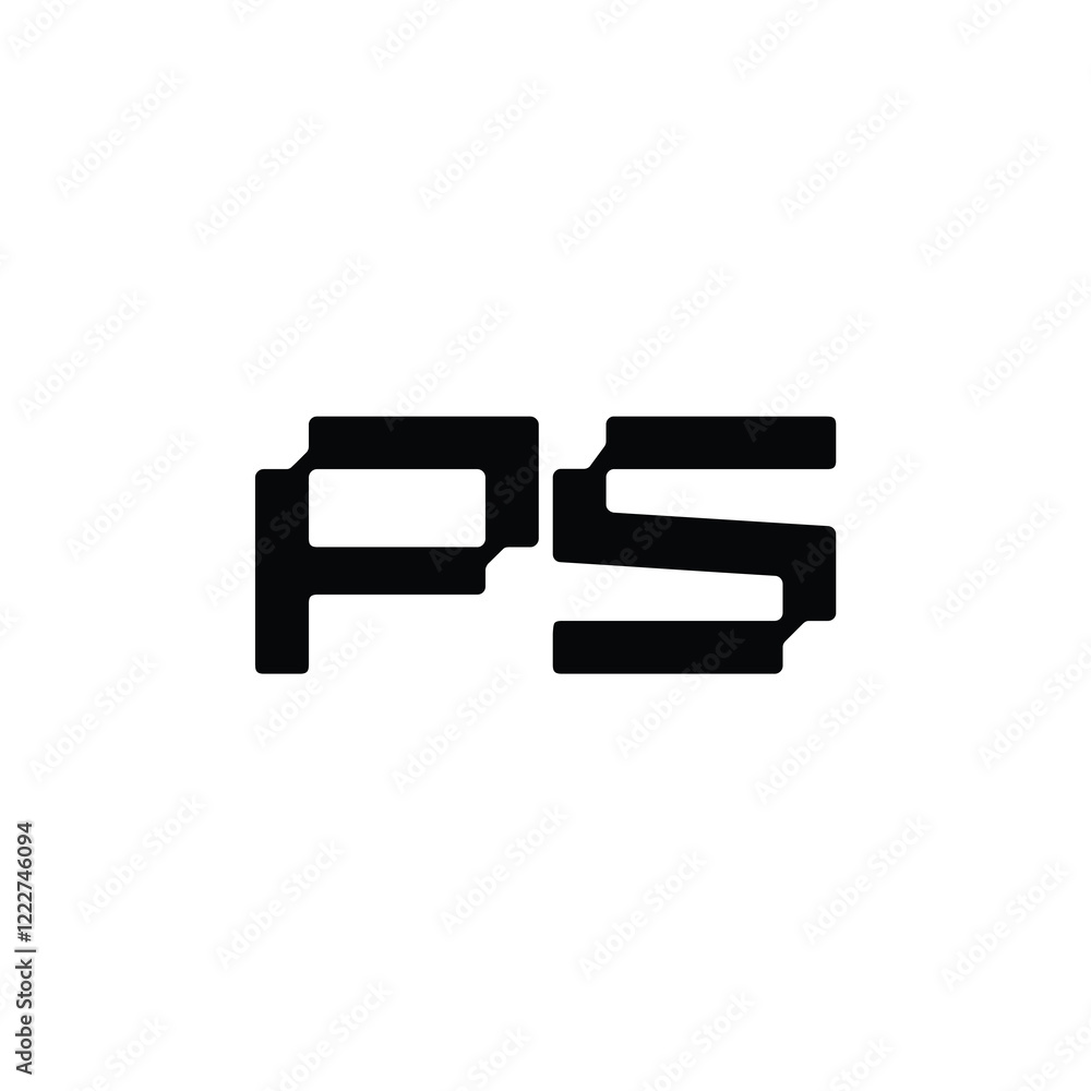 PS monogram logo design letter text name symbol monochrome logotype alphabet character simple logo PS monogram logo design letter text name symbol monochrome logotype alphabet character simple logo
