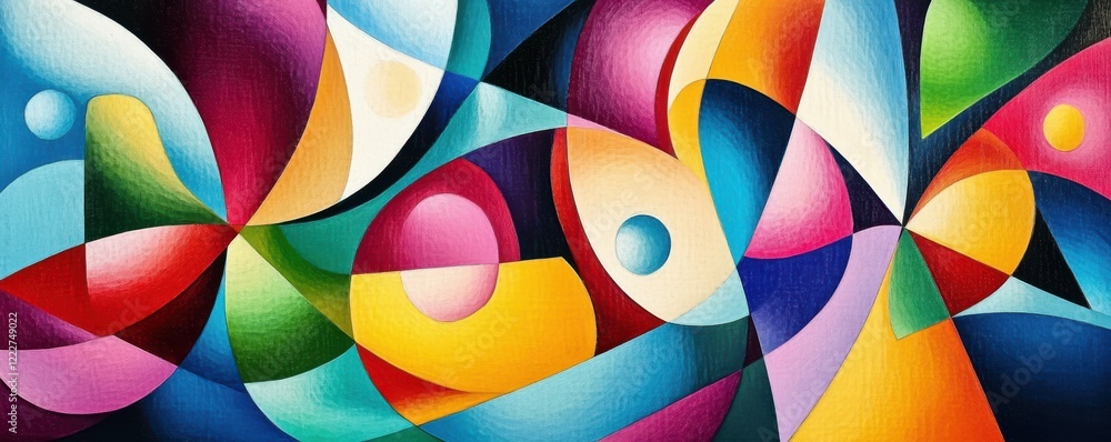 Vibrant abstract geometric art with dynamic colors and shapes Vibrant abstract geometric art with dynamic colors and shapes