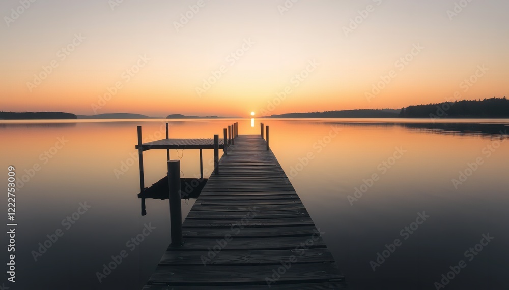 Serene Sunset Lake Wooden Dock Peaceful Calm Water Sunrise Orange Sky Tranquil Nature Scenery Beautiful Landscape Photography Peaceful Evening Golden Serene Sunset Lake Wooden Dock Peaceful Calm Water Sunrise Orange Sky Tranquil Nature Scenery Beautiful Landscape Photography Peaceful Evening Golden