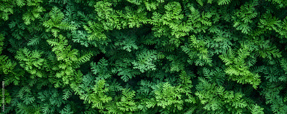 Lush green fern wall texture Lush green fern wall texture