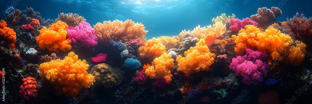 A background of coral reefs with vibrant marine textures. A background of coral reefs with vibrant marine textures.