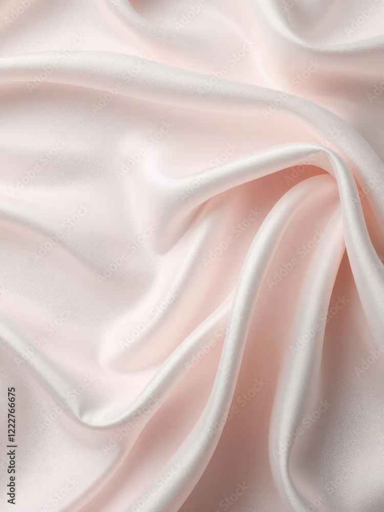 Obraz premium Glowing fabric wave with soft highlight flowing elegantly, soft, vibrant, glowing
