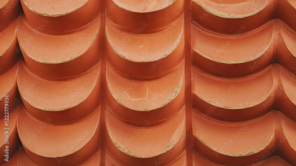 Orange textured background featuring a detailed plaster wall design with curved patterns. The warm tones create a rich visual appeal. Orange textured background featuring a detailed plaster wall design with curved patterns. The warm tones create a rich visual appeal.