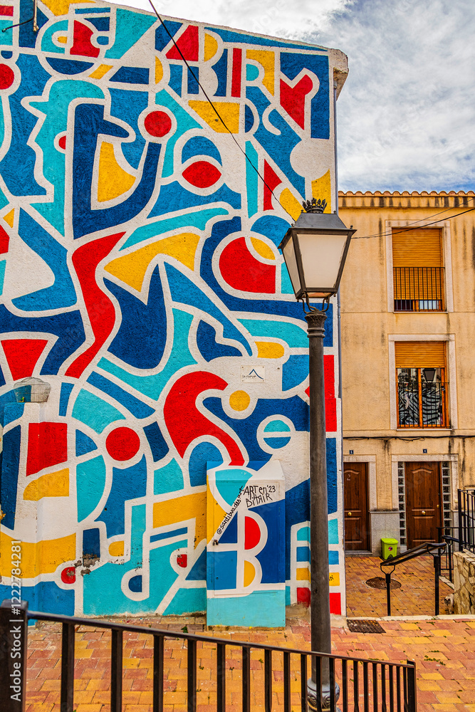 beautiful streets in the spanish town of Petrer in spain beautiful streets in the spanish town of Petrer in spain