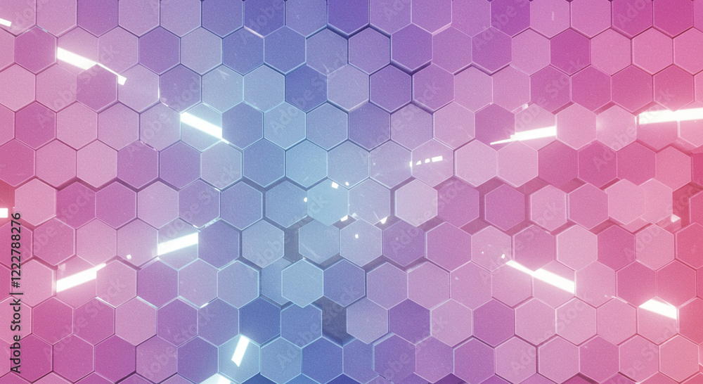 Abstract background hexagon pattern with glowing lights Abstract background hexagon pattern with glowing lights