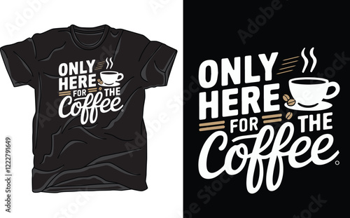 only here for the coffee art Print