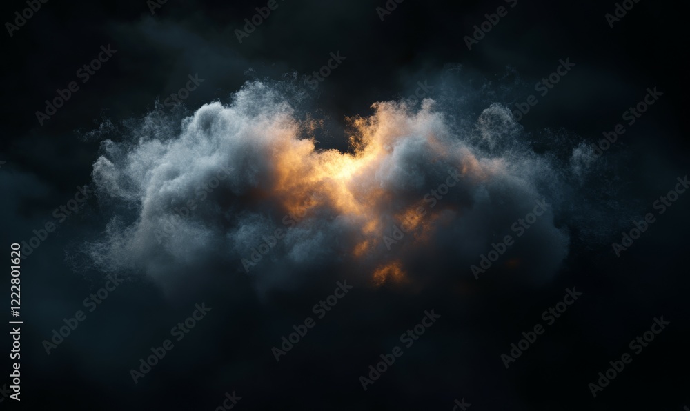 Glowing Cloud in Darkness Glowing Cloud in Darkness