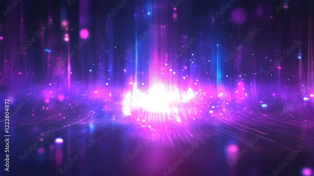 Abstract futuristic background with purple and blue glowing neon moving high speed wave lines and bokeh lights. Visualization of sound waves. Data transfer. Fantastic wallpaper Abstract futuristic background with purple and blue glowing neon moving high speed wave lines and bokeh lights. Visualization of sound waves. Data transfer. Fantastic wallpaper