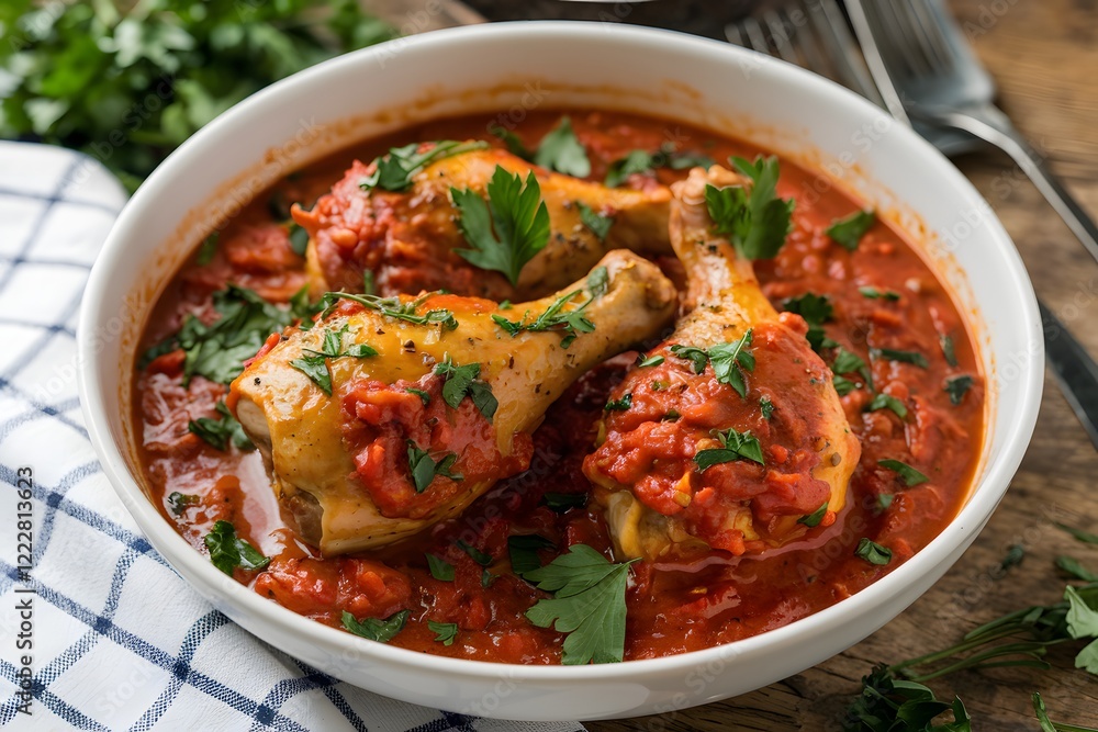 Delicious Chicken Drumsticks in Rich Tomato Sauce. Delicious Chicken Drumsticks in Rich Tomato Sauce.
