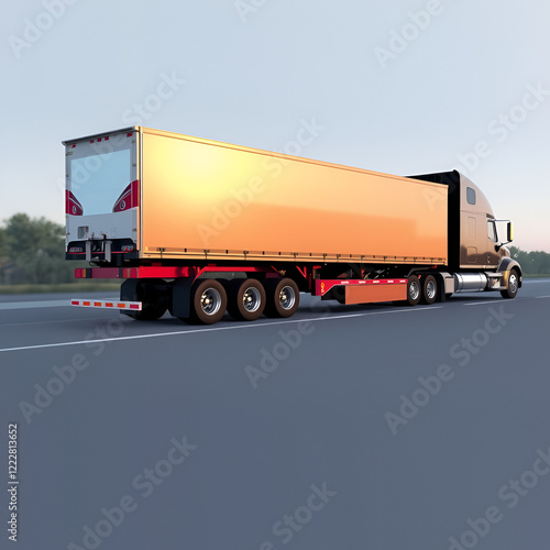 automobile transporter semi-trailer photo