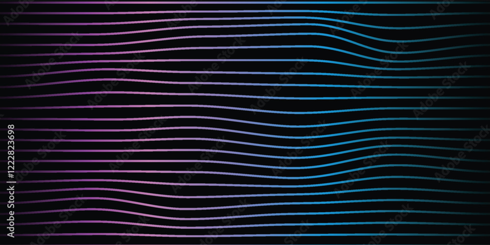 Fototapeta premium Modern abstract background. Dynamic wavy lines. Shiny moving lines design.