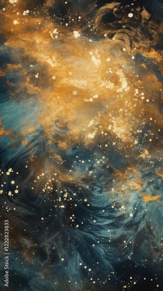 Obraz premium Galaxy coloring astronomy universe nebula.