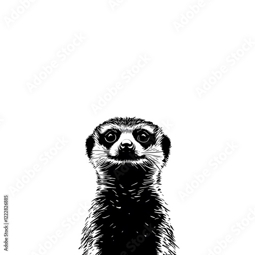 Wallpaper Mural meerkat looking up Torontodigital.ca