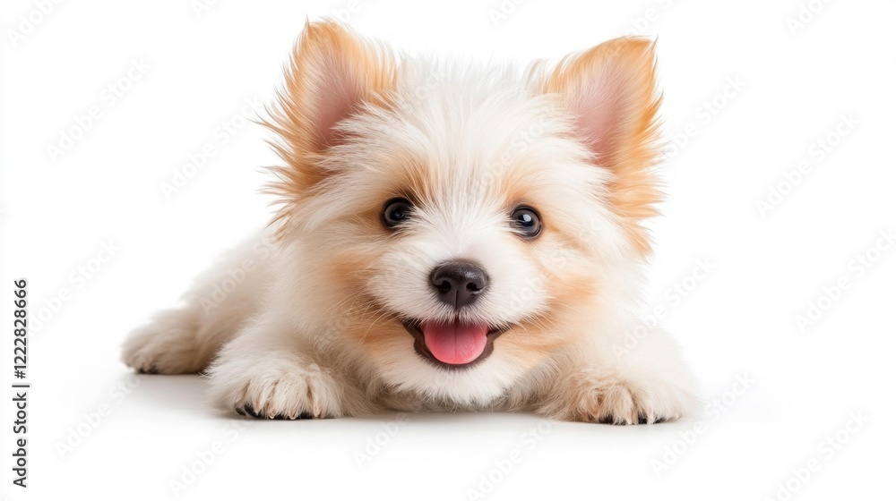 Obraz premium West Highland Terrier Puppy on White Background. Generative AI