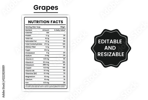 nutritional value of grapes,grapes nutritional content,nutritional value grapes green