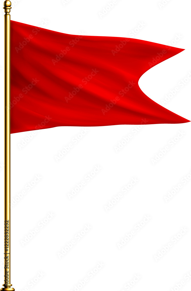 Obraz na plátně Red Realistic Flag