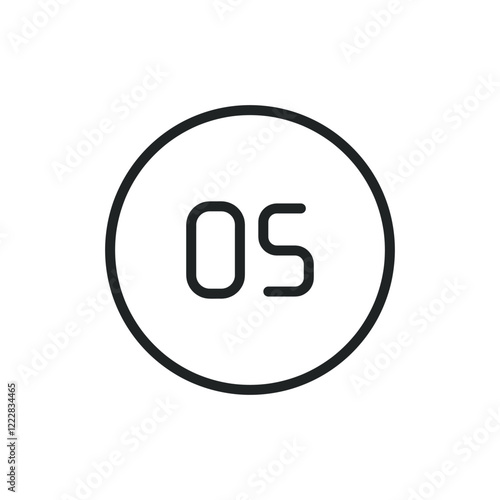 Operating System Icon. Mobile Device Components Vector Icon